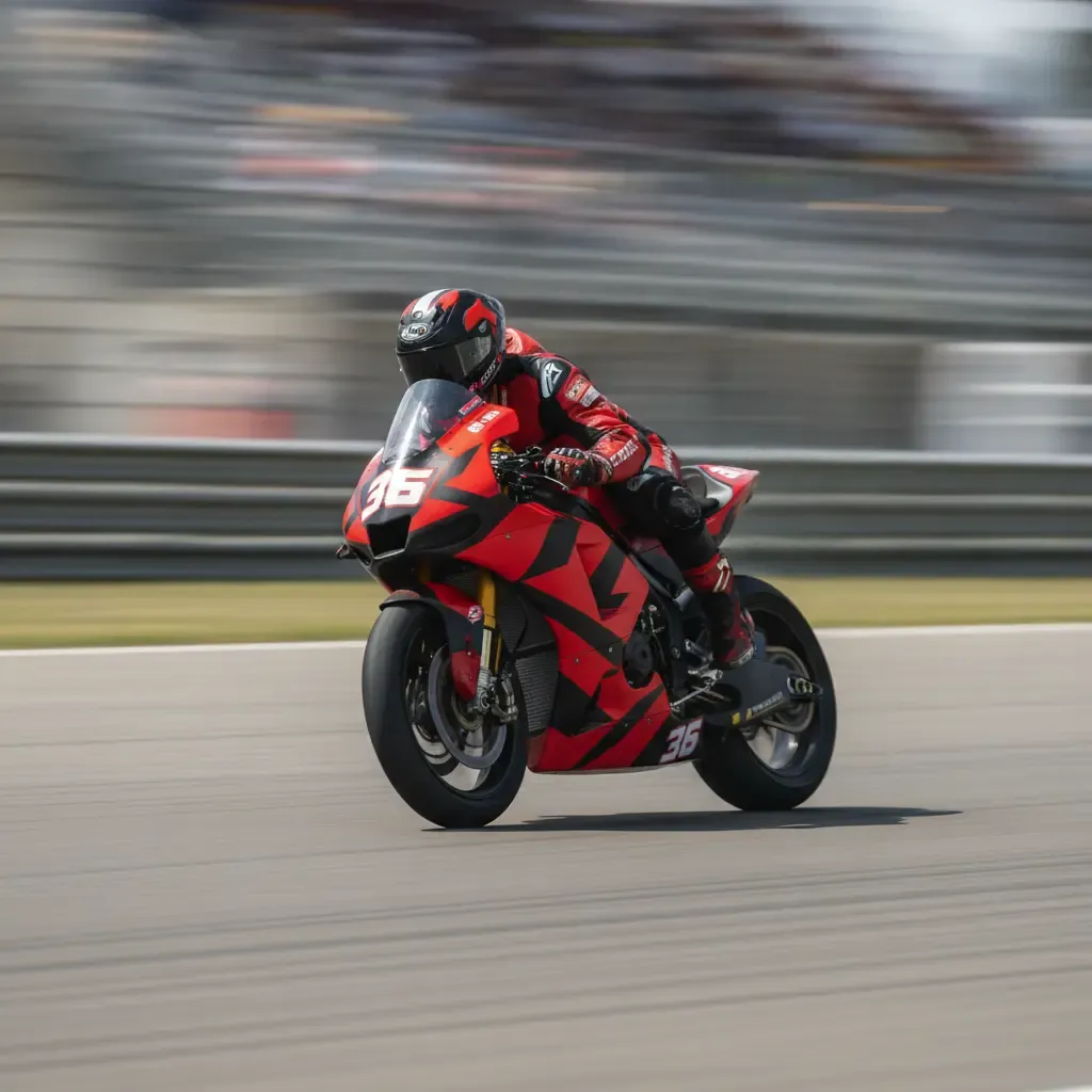A Moto2 rider in action on track, representing Somkiat Chantra's background before his MotoGP step-up.