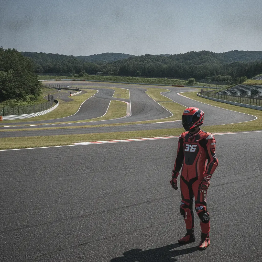 A wide shot of the empty Mobility Resort Motegi circuit, the venue for the upcoming Japanese Grand Prix.